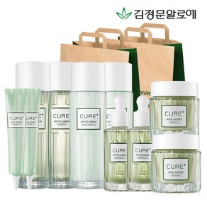 김정문알로에 () 큐어 피토 라인 기초 4종 선물세트 2SET + 안티에이징크림 30g 2개 (쇼핑백2EA포함), 없음, 1개