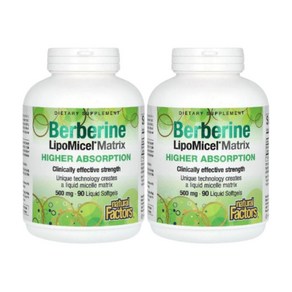 내추럴팩터스 베르베린 바베린 리포마이셀 500mg 90소프트젤 2개 Bebeine, 90정