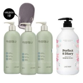 라끄베르 아무때나 때필링 3+1 대용량바디워시, 4개, 500ml