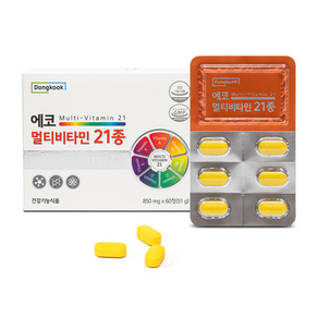 동국 에코 멀티비타민 21종 850mg x 60정, 1개