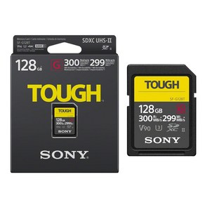 소니정품 터프 SD카드 UHS-II V90 R300/W299 SD카드 방수 방진 TOUGH 64G 128G 256G