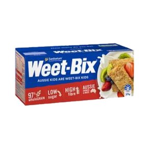 Sanitaium 새니태리엄 위트빅스 블랙퍼스트 시리얼 375g Weet-bix Beakfast Ceeal, 1개