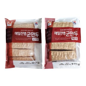 사조오양 메밀전병 군만두 고기맛 매운맛 1200g 2개, 메밀전병 고기맛+메밀전병 매운맛, 1.2kg