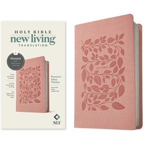 (영문도서) NLT Pemium Value Thinline Bible Filament-Enabled Edition Mvnu (Leathelike Dusty Pink Vines) Imitation Leathe, Tyndale House Publishes, English, 9781496484789