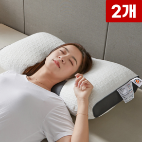 푸른잠 목편한 꿀잠 경추 베개, 2개, 단색