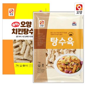 사조오양 치킨 탕수육 1kg+탕수육 1kg, 2개, 1kg