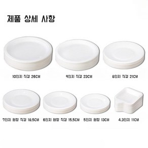 캠핑 일회용 접시 홈 파티 피크닉, 8인치 50개 21cm 50개