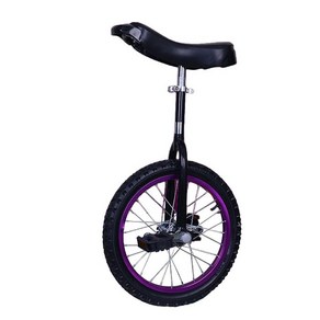 외발자전거 unicycle 초보용 입문용, 퍼플 블랙/18 인치, 1개