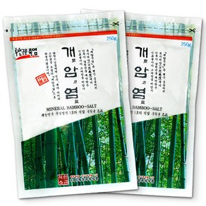 2회 생활죽염 개암염 250g 다용도 요리 양치 가글 소금, 2개