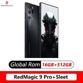 글로벌 롬 Redmagic 9 Po + 6.8 2480*1116 120Hz Snapdagon8 Gen3 Q9 + 5500mAh 165W 고속 충전 5G 스마, 512GB, 03 16G 512G Sleet