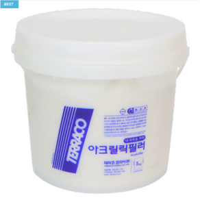 TERRACO 아크릴릭필러 5kg 친환경 수성 외부용 퍼티