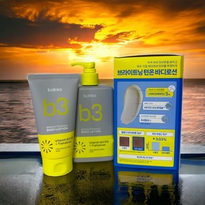 [빠른배송] niacinamide 비클리닉스 나이아신아마이드 5% 브라이트 턴온 바디로션 300ml+100ml 착색케어 항산화 미백로션, 1개