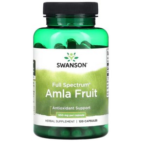 스완슨 풀 스펙트럼 암라 구스베리 Amla 500mg 120캡슐