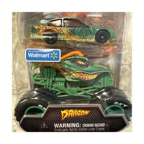 SPINMASTER MONSTER JAM 1:64 WALMART 독점 DRAGON 트럭 및 자동차 2023 시리즈 4, SPINMASTER MONSTER JAM 1:64 WA