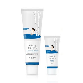 라운드랩 자작나무 수분 선크림 50ml (+클렌저 20ml ), 1개