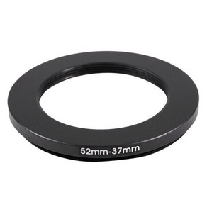 카메라에 37mm 블랙 스텝 다운 링 어댑터 52mm-37mm의 52mm, 보여진 바와 같이, 하나, 1개