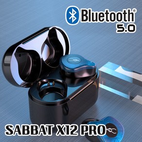 SABBAT X12 po TWS 블루투스 5.0 완전무선 이어폰 블루투스이어폰, 오로라블루