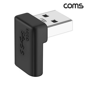 USB 3.1 Type C to A OTG 90도 꺾임젠더 C타입 A타입 10Gbps 고속전송 상향 하향 직각 JA127, 1개