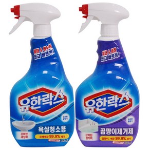 유한락스 욕실청소용+곰팡이제거제 600ml, 1세트