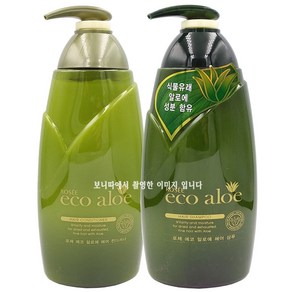 로제 에코 알로에 헤어 샴푸 760ml+로제 에코 알로에 헤어 컨디셔너 760ml 1세트