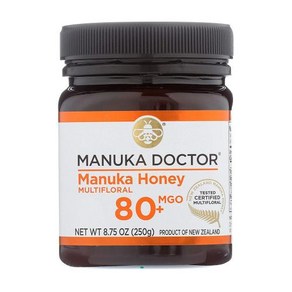 Manuka Docto Honey Multifloal New Zealand 8.75 oz 마누카 닥터 허니 꿀 멀티플로랄 MGO 80+ 뉴질랜드 250g, 1개