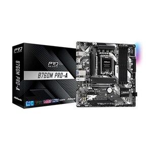 [ASRock] B760M Po-A 인텍앤컴퍼니 (인텔B760/M-ATX), 단품