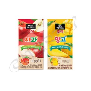 미닛메이드 조이사과+망고 195ml x 32팩 반반 과실음료 커피 콜라 탄산수