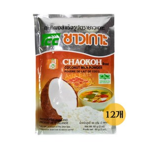차오코 코코넛 밀크 파우더, 60g, 12개