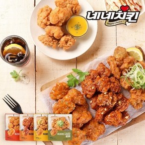 네네치킨 후라이드 네꼬닭 130g 4종 맛보기, 03. 후라이드 네꼬닭 양념치킨맛 4팩, 4개