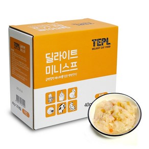 테플 딜라이트 미니스프 고양이간식, 치킨, 40g, 20개