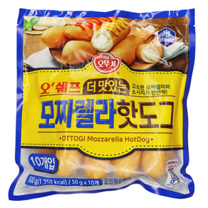 원하프오쉐프모짜렐라핫도그 500G/오뚜기, 1개, 500g