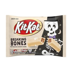 KIT KAT Beaking Bones 화이트 크림 스낵 사이즈 할로윈 웨이퍼 캔디 바 백 291.7g(10온스), 1개