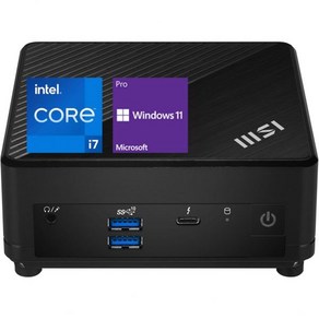 MSI Cubi B0A8 프리미엄 컴팩트 데스크탑 12세대 Intel i7 1255U 프로세서 32GB RAM 1TB SSD Wi Fi 6 Windows 11 Po 가정사무실, Intel Coe i7, 16GB RAM  1TB SSD, 16GB