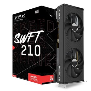 XFX Speedste MERC310 AMD Radeon RX 7900XTX 블랙 게이밍 그래픽 카드 24GB GDDR6 RDNA 3 RX-79XMERCB9 포함, RX 7600 XT SWFT, 8) RX 7600 XT SWFT