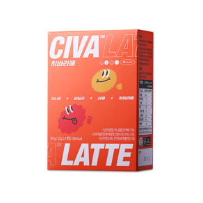 시바라떼 시나몬 바닐라 라떼 믹스 커피 스틱 (CIVA LATTE), 23g, 1개, 8개입