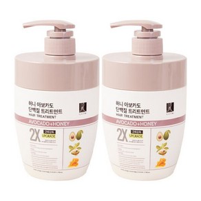 엘라스틴 허니 아보카도 단백질 2X 트리트먼트, 700ml, 2개