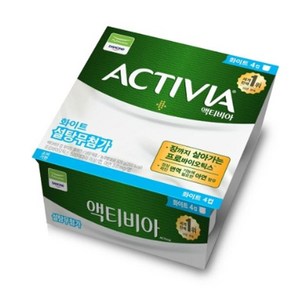 풀무원 액티비아 컵 화이트 4입 (80gx4EA) 발표식품 자취템 모에모에큥 저칼로리간식 건강식단 간편식