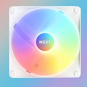 NZXT F140 RGB CORE 화이트 1PACK 케이스 쿨러, 1개