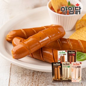 [아임닭] 프랑크 닭가슴살 소시지 5종, 1개, 120g