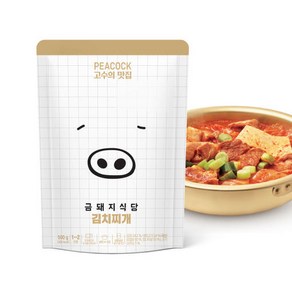 피코크 금돼지식당 통삼겹 김치찌개 3개, 피코크 금돼지식당 통삼겹김치찌개 500g 3개, 500g