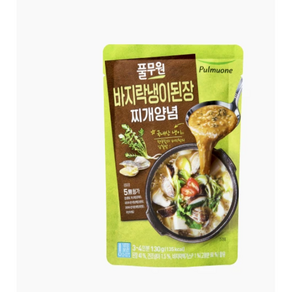 [풀무원] 바지락냉이된장찌개양념, 5개, 150g