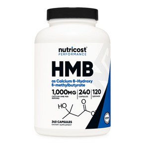 뉴트리코스트 HMB 1000mg 120회분, 240정, 1개