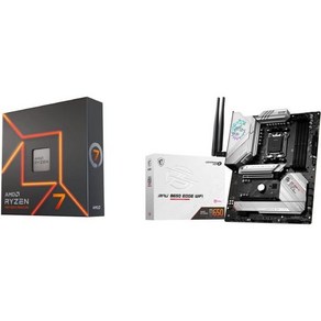 AMD Ryzen™ 7 7700X 8코어 MSI MPG B650 엣지 WiFi 게이밍 마더보드, AMD Ryzen™ 7 7700X 8-Coe + MS