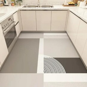 주방 바닥매트 PVC 바닥 매트 가정용 대형 카펫 러그 베이지 방수 내유성 가죽 Alfombas Cocina Tapis 요리, [03] 50x80cm, [03] GU314-P