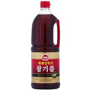 해표 재래압착식 참기름, 1.8L, 3개