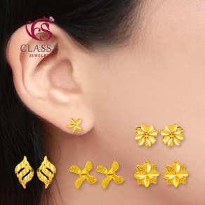 순금24K 미니귀걸이2+18K장식_1.0g~1.09g 5종