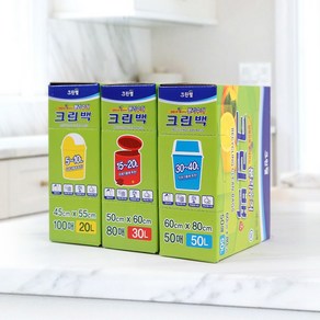 양쪽으로 뽑아쓰는 분리수거 크린백 20L 간편한 분리수거 비닐 30L 50L, 1개