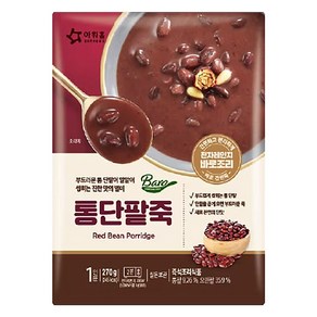 아워홈 통단팥죽 270g 즉석죽 간편조리, 6개