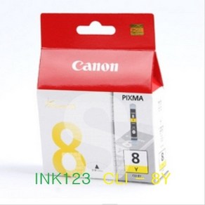 CLI-8Y 캐논정품잉크 노랑PIXMA-iP4200 MP530 Po9000, 1개