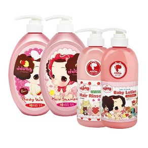 뚱 베이비 바디워시 750ml + 샴푸 750ml + 린스500ml + 로션 500ml 4종 세트